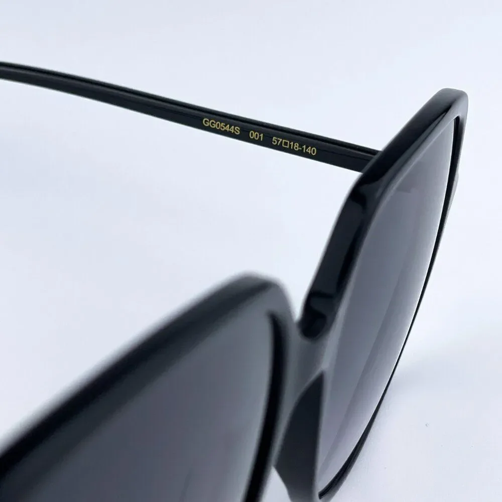NEW GUCCI GG0544S 001 Black Grey Gradient Square Women Sunglasses